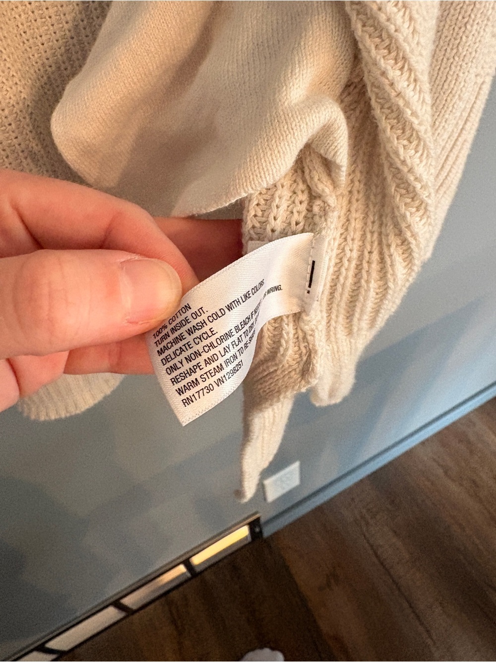 Universal Thread Cream Open-Front Knit Cardigan - Picture 4 of 5
